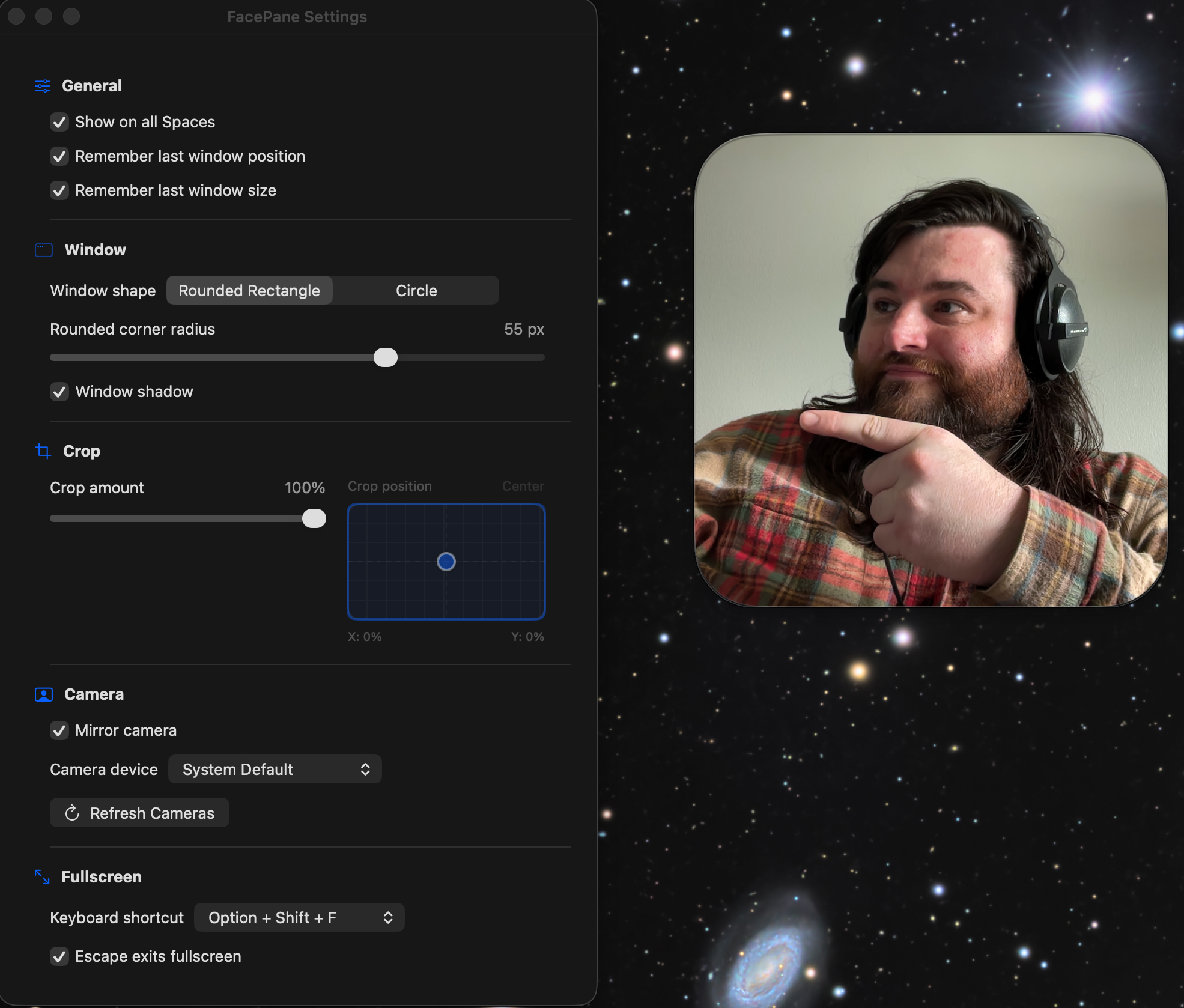 FacePane Screenshot
